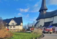 Pożar w budynku plebanii - zdjęcie główne