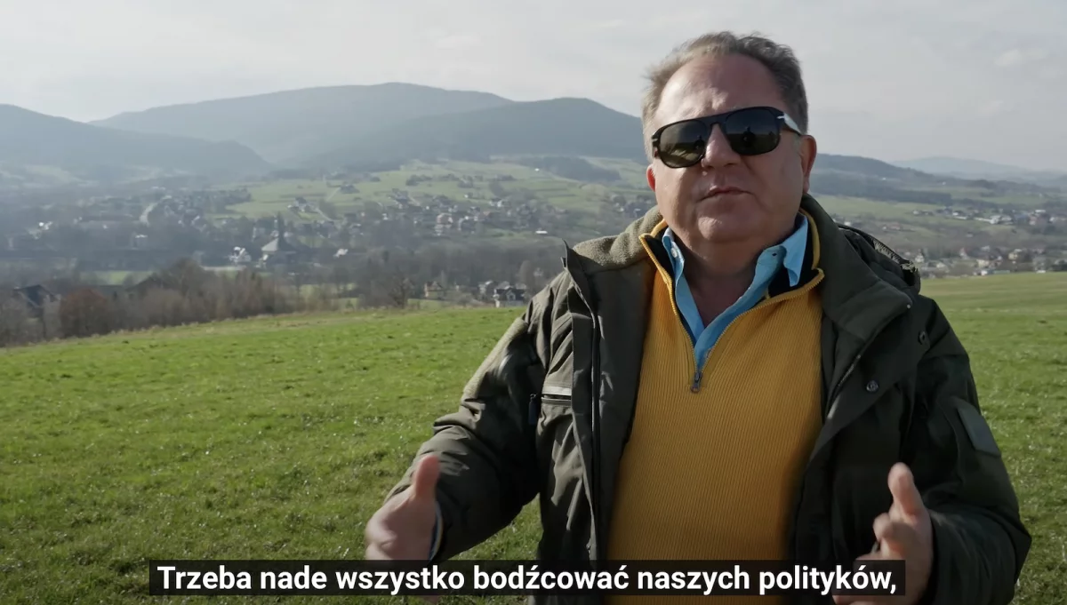 Robert Makłowicz w Beskidzie Wyspowym - na Jabłońcu