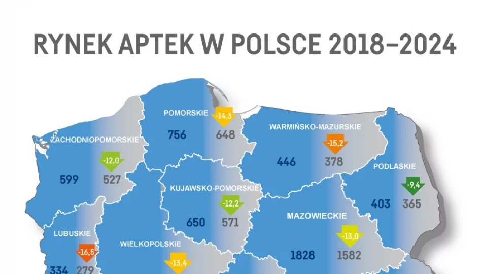 Białe plamy na samorządowej mapie Polski - gdzie w Polsce znikają apteki? - zdjęcie 1