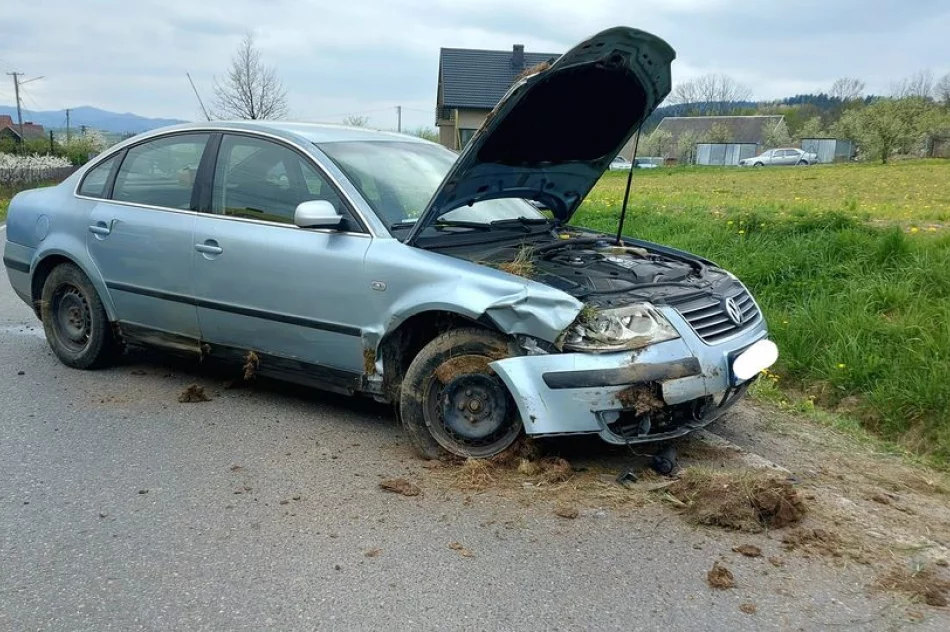 Samochód wypadł z drogi i wjechał do rowu - zdjęcie 5