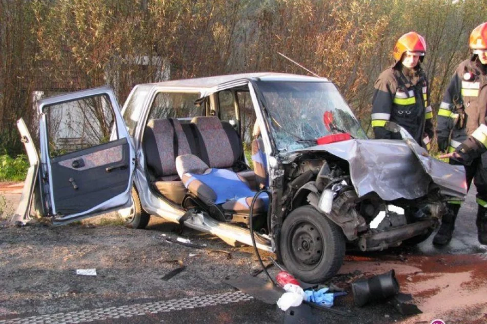 Wypadek na krajówce - 48-latek ciężko ranny - zdjęcie 2