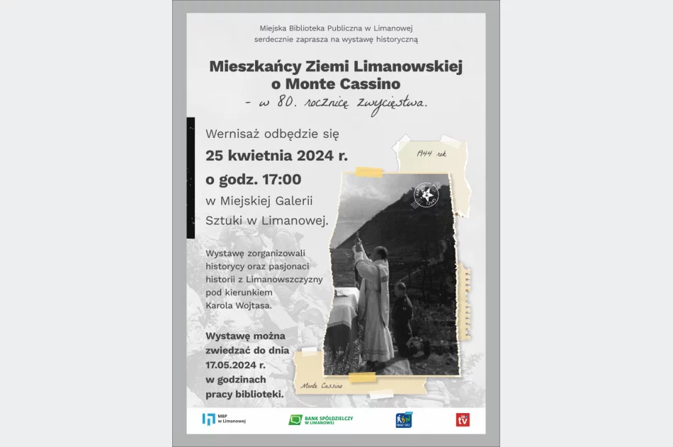 Miejska Biblioteka Publiczna zaprasza na wystawę Mieszkańcy Ziemi Limanowskiej o Monte Cassino - zdjęcie 2
