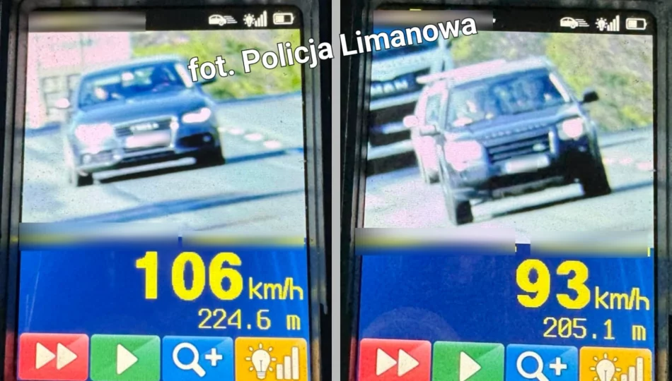 Akcja policji w Limanowej – kontrola prędkości na drogach - zdjęcie 1