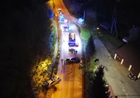Zderzenie samochodów - droga zablokowana - zdjęcie główne