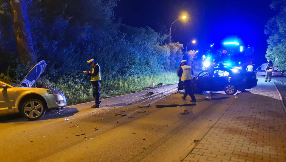 Mandat dla sprawcy czołowego zderzenia - zdjęcie 1