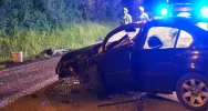 Zderzenie samochodów - droga zablokowana - zdjęcie 5