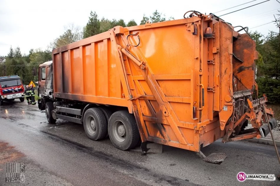 Pożar śmieciarki - zdjęcie 2