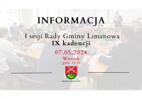 Informacja o I sesji Rady Gminy Limanowa IX kadencji - zdjęcie główne