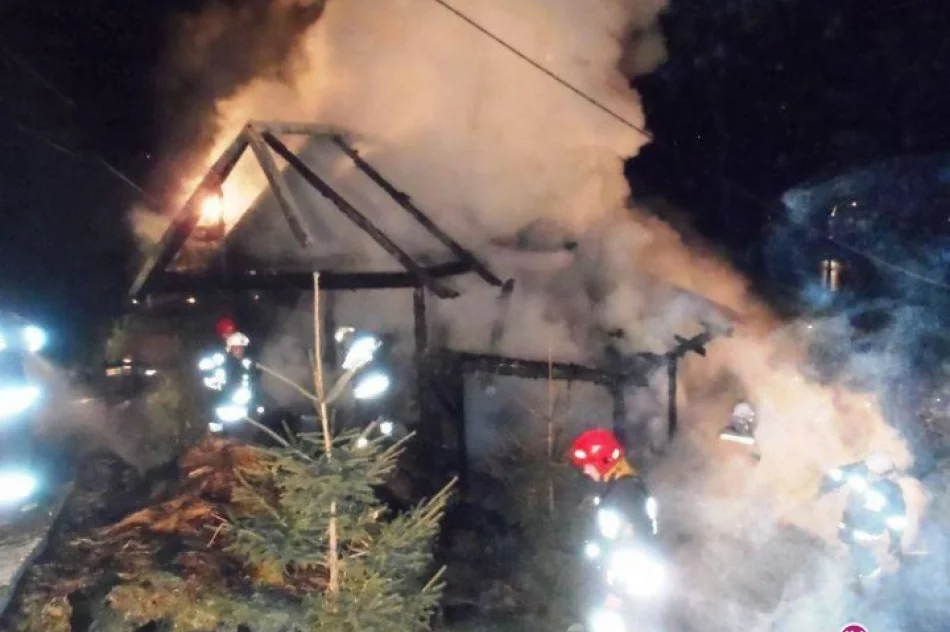 Pożar budynku gospodarczego - zdjęcie 2