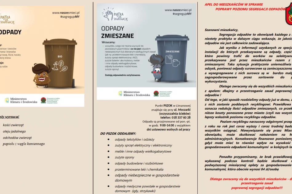 Apel do mieszkańców w sprawie prowadzenia segregacji odpadów - zdjęcie 2