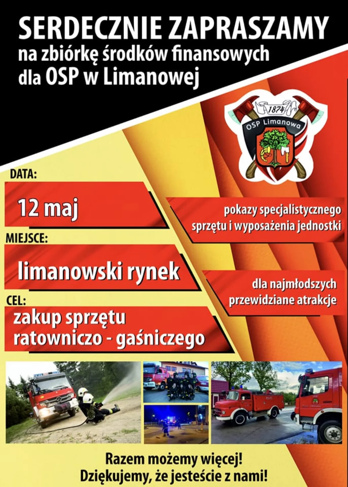12 maja odbędzie się zbiórka strażacka na limanowskim rynku