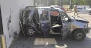 Senior z Limanowszczyzny staranował 5 aut i uderzył w sklep - zdjęcie 4