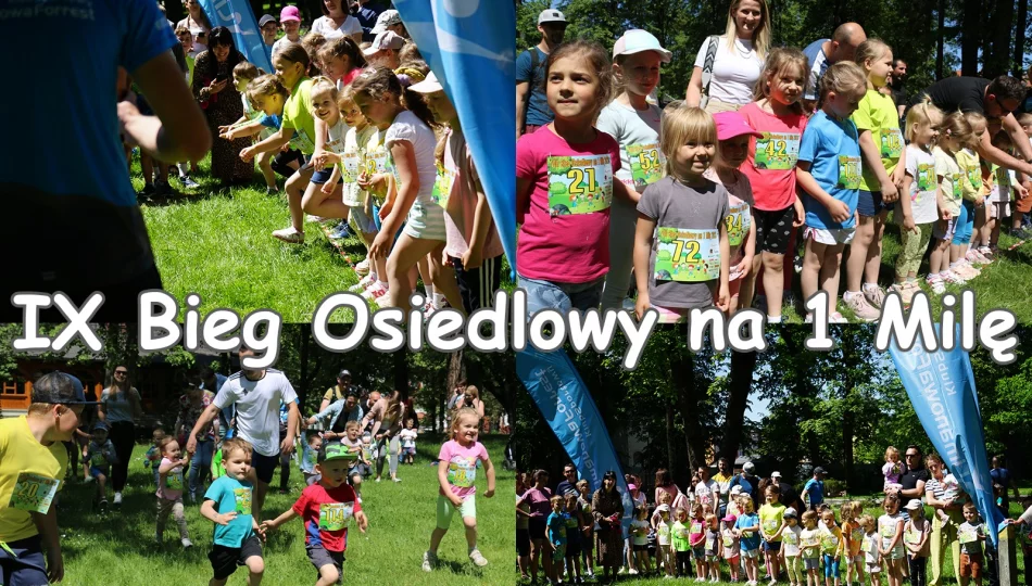 Zapraszamy najmłodszych na IX Bieg Osiedlowy na 1 Milę - zdjęcie 1