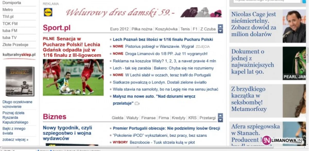 Gazeta, Onet, WP, TVN24, Fakt o Limanovii
