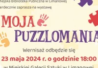 Zaproszenie na wernisaż wystawy Anny Szewczyk pod tytułem: ,,Moja Puzzlomania’’ - zdjęcie główne