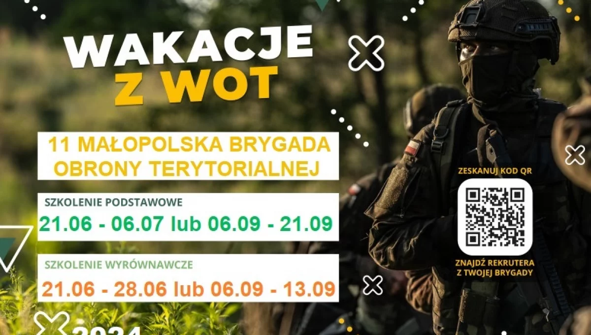 Małopolscy Terytorialsi zapraszają na wakacje z WOT