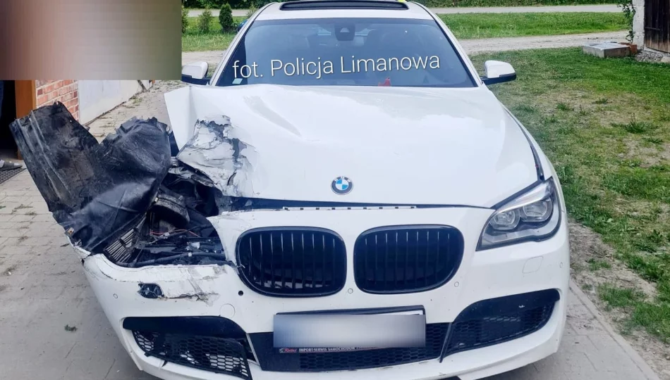 23-latek w BMW sprawcą dwóch kolizji. Porzucił samochód i uciekł - zdjęcie 1