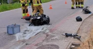 PIjany kierowca spowodował wypadek. Motocyklista połamał obie ręce - zdjęcie 3