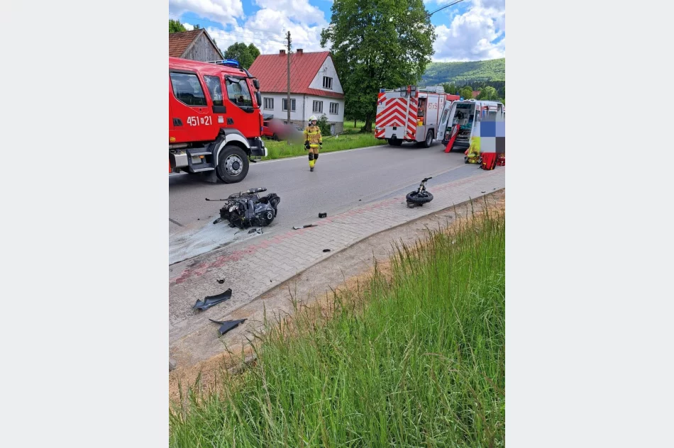 PIjany kierowca spowodował wypadek. Motocyklista połamał obie ręce - zdjęcie 4