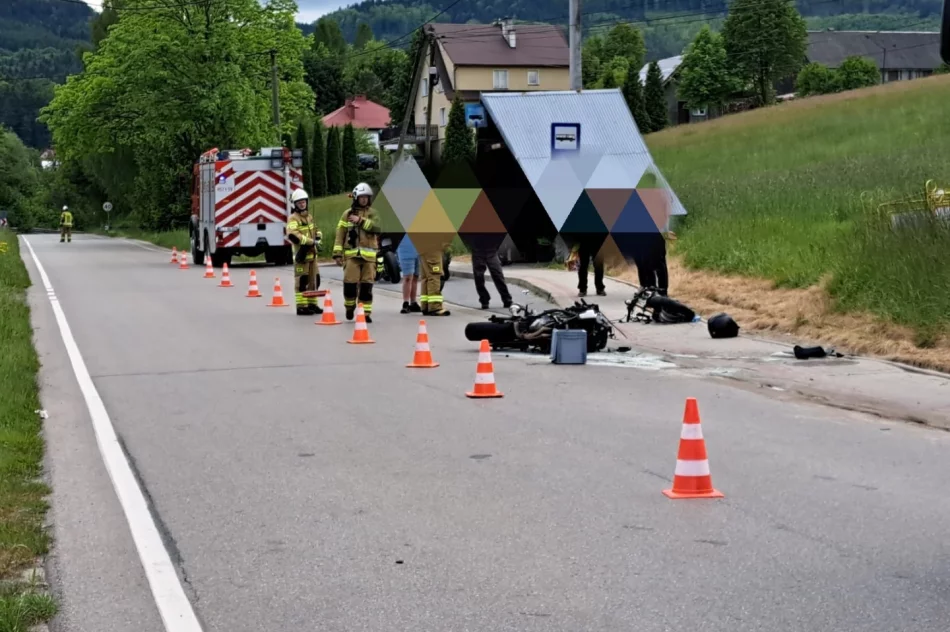 PIjany kierowca spowodował wypadek. Motocyklista połamał obie ręce - zdjęcie 8