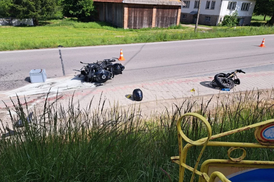 PIjany kierowca spowodował wypadek. Motocyklista połamał obie ręce - zdjęcie 13