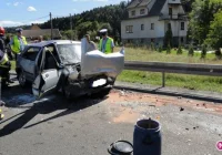 Wypadek na krajówce - pięć osób rannych - zdjęcie główne