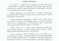 Dobosz oświadcza: 'Nie złożę pozwu' - zdjęcie główne