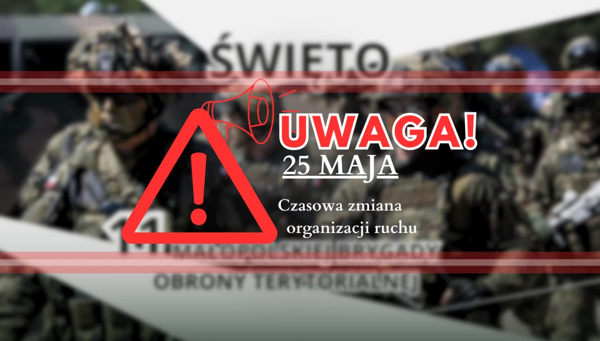 Czasowa zmiana organizacji ruchu w obrębie rynku 25 maja!