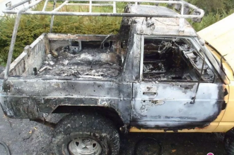 Pożar samochodu terenowego - zdjęcie 4
