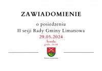 Informacja o posiedzeniu II sesji Rady Gminy Limanowa - zdjęcie główne