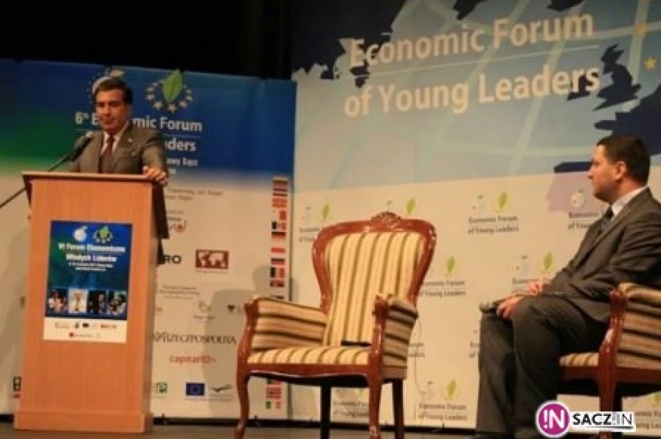 Mikhaeil Saakashvili w Nowym Sączu - zdjęcie 2