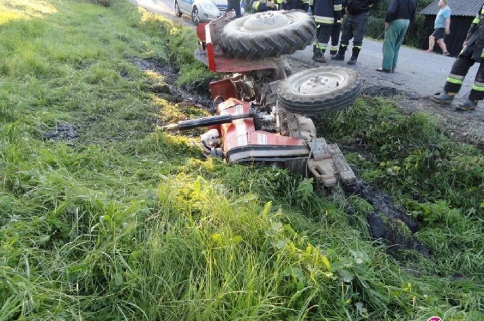 Pijany jechał ciągnikiem - spowodował wypadek - zdjęcie 3