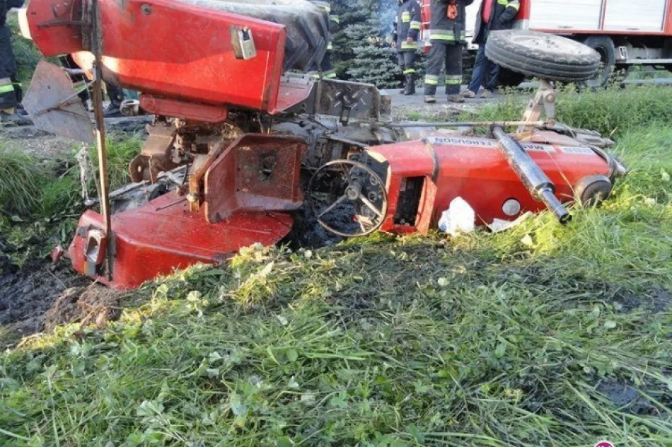 Pijany jechał ciągnikiem - spowodował wypadek - zdjęcie 4