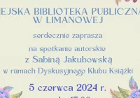 Miejska Biblioteka Publiczna zaprasza na spotkanie autorskie z Sabiną Jakubowską - zdjęcie główne