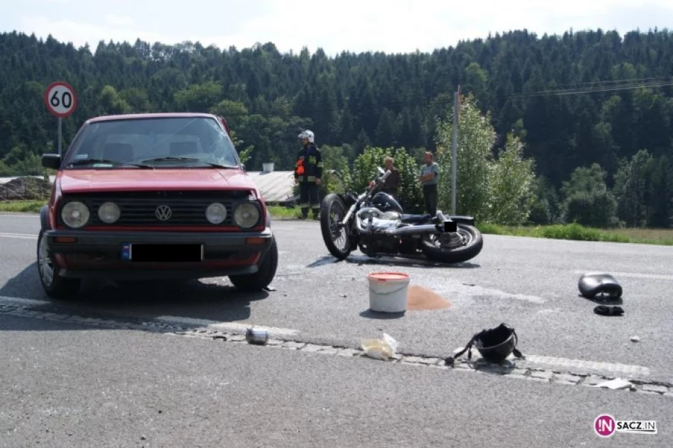 Golf wymusił pierwszeństwo - motocyklista w szpitalu - zdjęcie 3
