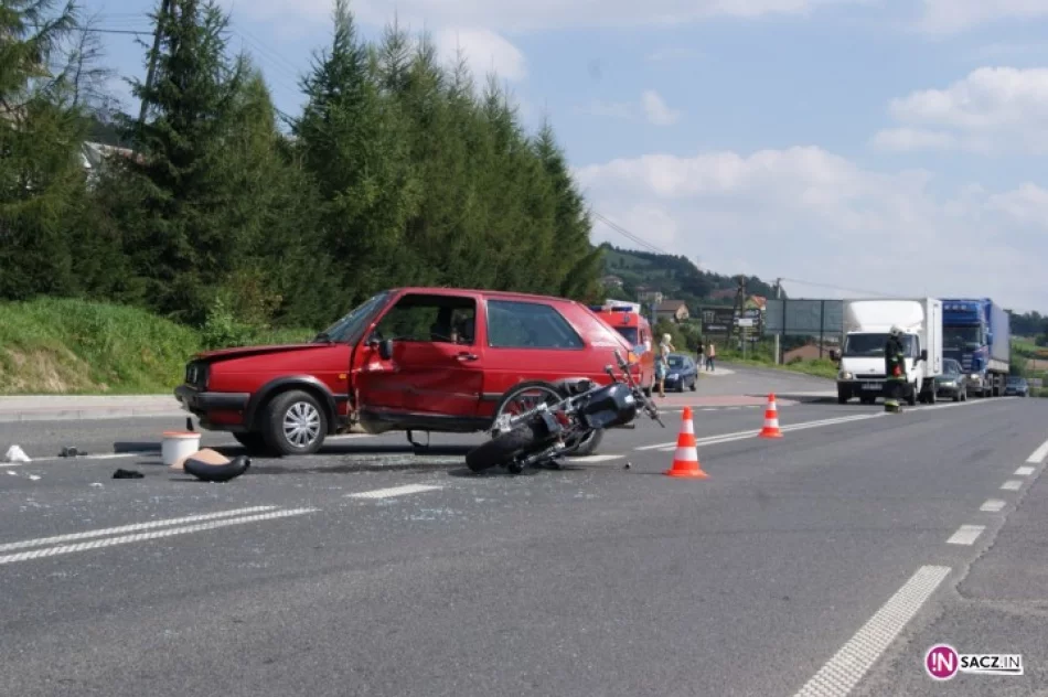 Golf wymusił pierwszeństwo - motocyklista w szpitalu - zdjęcie 4