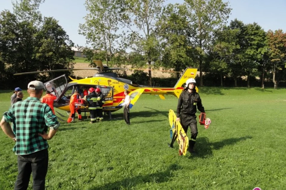 Dwie osoby przygniecione przez ciągnik - zdjęcie 2