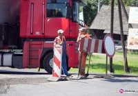 Potrącił na zamkniętej drodze - zdjęcie główne