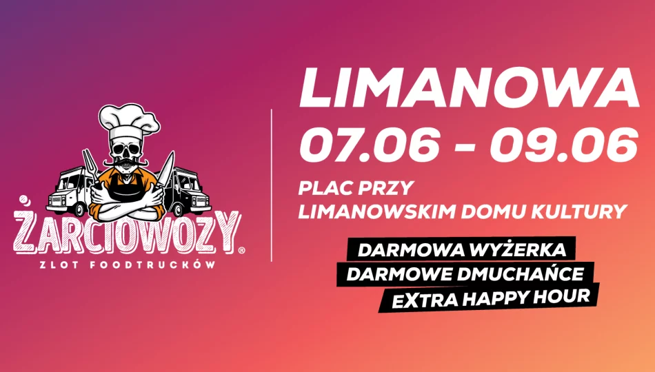 Trzydniowy Zlot Foodtrucków „Żarciowozy” w Limanowej - zdjęcie 1