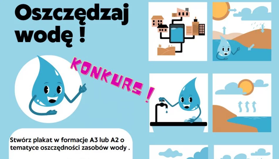 Konkurs dla uczniów limanowskich szkół podstawowych pod hasłem „Oszczędzaj wodę” - zdjęcie 1