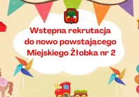 Wstępne rozeznanie rekrutacyjne dzieci do nowo powstającego Miejskiego Żłobka Nr 2 w Limanowej na rok 2024/2025 - zdjęcie główne