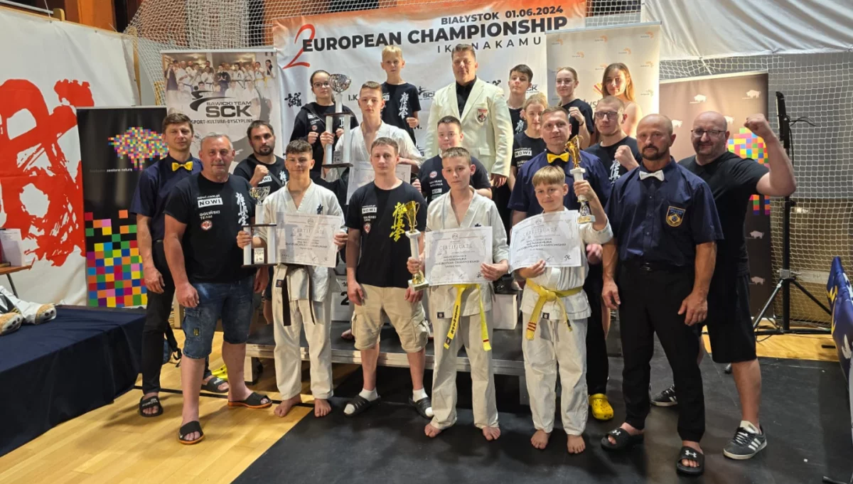 4 medale Mistrzostw Europy IKO Nakamura 2024 w Białymstoku dla zawodników Limanowskiego Klubu Kyokushin Karate