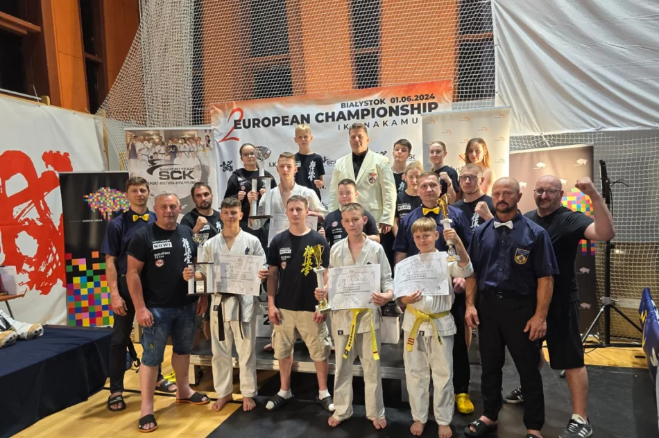 4 medale Mistrzostw Europy IKO Nakamura 2024 w Białymstoku dla zawodników Limanowskiego Klubu Kyokushin Karate - zdjęcie 2
