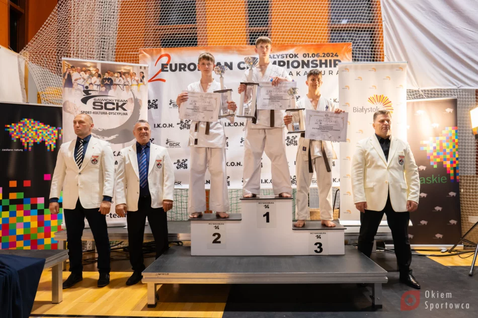 4 medale Mistrzostw Europy IKO Nakamura 2024 w Białymstoku dla zawodników Limanowskiego Klubu Kyokushin Karate - zdjęcie 5