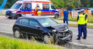 Wahadło na "krajówce" po zderzeniu 3 aut - zdjęcie 2