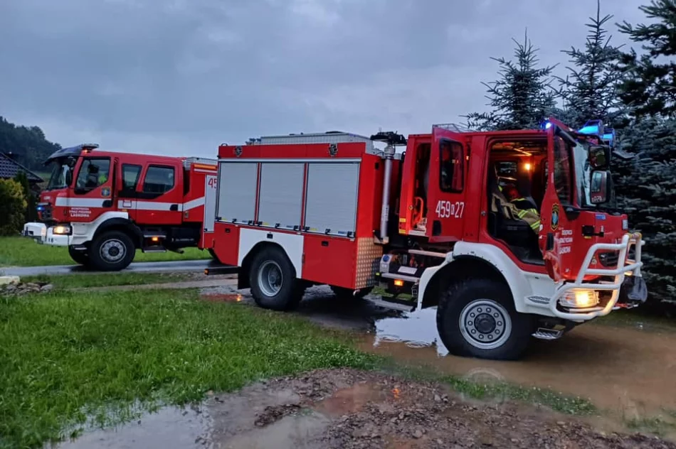 Aż 45 interwencji. Zalane domy i sklepy, osunięcia ziemi - zdjęcie 12