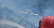 Pożar stodoły, w akcji powiatowy pluton zaopatrzenia wodnego - zdjęcie 5