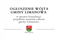 Ogłoszenie Wójta Gminy Limanowa ws. konsultacji projektów statutów sołectw gminy Limanowa - zdjęcie główne