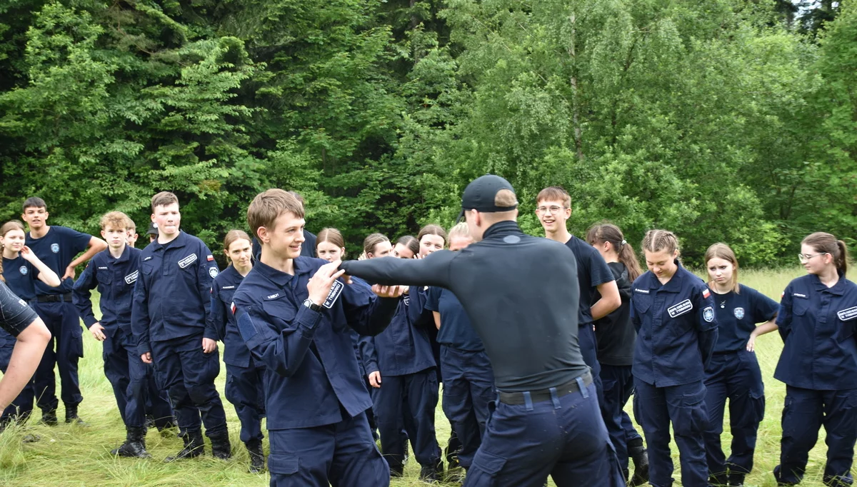 Obóz szkoleniowy klas policyjnych/fot.: KPP Limanowa