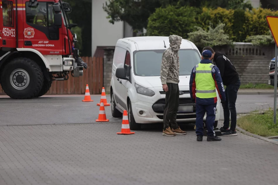 Zderzenie dwóch aut, na miejscu służby - zdjęcie 2